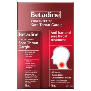 Betadine Sore Throat Gargle Concentrated 15ml
