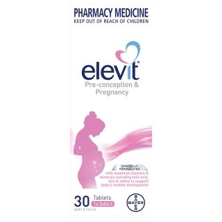 Elevit Pregnancy Vitamins & Minerals 1 Tablet Daily 30 Tablets