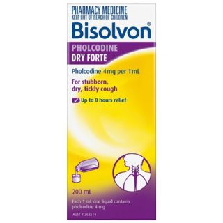 Bisolvon Pholcodine Dry Forte Cough Syrup 200ml