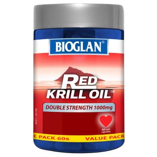 Bioglan Red Krill Oil Double Strength 1000mg 60 Capsules