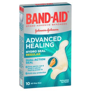 Band-Aid Advanced Healing Hydro Seal Gel PlastersRegular 10 Pack