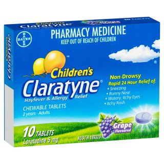 Claratyne Children's Hayfever Allergy Relief Grape Flavoured 10 Tablets