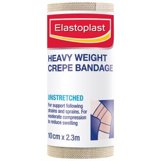 Elastoplast Heavy Weight Crepe Bandage Unstretched Tan 10cm x 2.3m