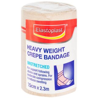 Elastoplast Crepe Bandage Unstretched Tan 7.5cm x 2.3m
