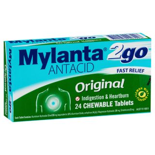 Mylanta 2Go Original 24 Chewable Tablets