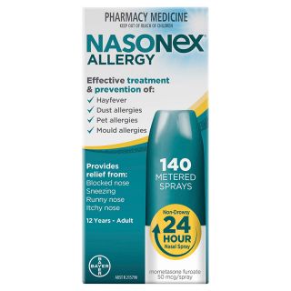 Nasonex Allergy Non-Drowsy 24 Hour Nasal Spray 140 Sprays