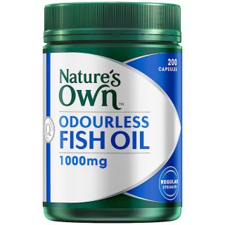 Nature's Own Odourless Fish Oil 1000 200 Capsules