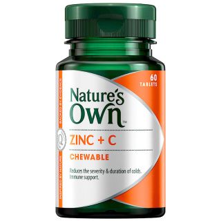 Nature's Own Zinc + Vitamin C 60 Tablets
