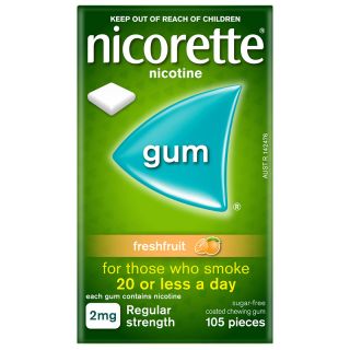 Nicorette Gum Coated Freshfruit 2mg 105 Pack - Clearance