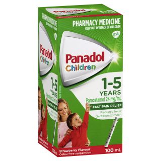 Panadol Children 1 - 5 Years  Strawberry Suspension 100ml
