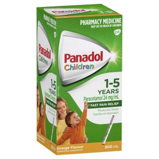 Panadol Children 1 - 5 Years Orange Suspension 200ml