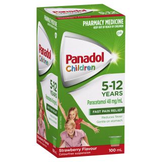 Panadol Children 5 - 12 Years Strawberry Suspension 100ml