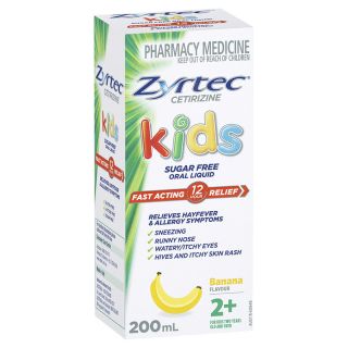 Zyrtec Kids Hayfever & Allergy Relief Oral Liquid 200ml