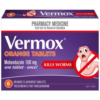 Vermox 100mg 6 Tablets