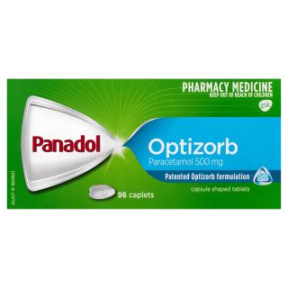 Panadol Optizorb Paracetamol 500mg 96 Caplets