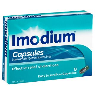 Imodium Capsules 2mg 8 Pack