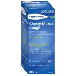Chemists' Own Chesty Mucus Cough Oral Liquid 200ml