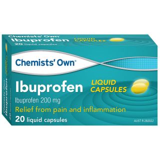 Chemists' Own Ibuprofen 200mg 20 Liquid Capsules