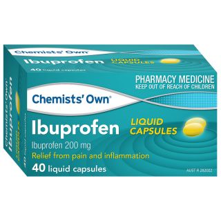 Chemists' Own Ibuprofen 200mg 40 Liquid Capsules