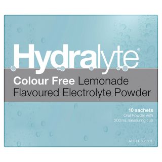 Hydralyte Electrolyte Lemonade Powder Sachets 10 Pack