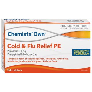 Chemists' Own Cold & Flu Relief PE 24 Tablets