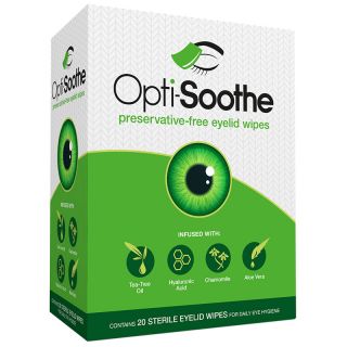 Opti-Soothe Preservative-Free Eyelid Wipes 20 Pack