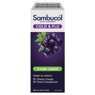 Sambucol Black Elderberry Adult Cough Liquid 250ml