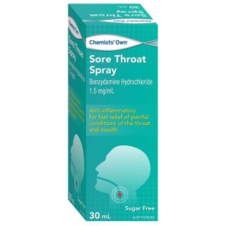 Chemists' Own Sore Throat Spray 30ml