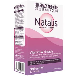 Natalis Pregnancy Support Vitamins and Minerals One-A-Day 30 Tablets