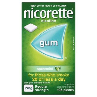 Nicorette Gum 2mg Spearmint 105 Pack